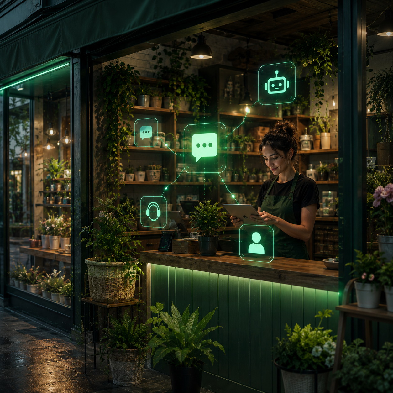 Escenario ilustrativo — Negocio local